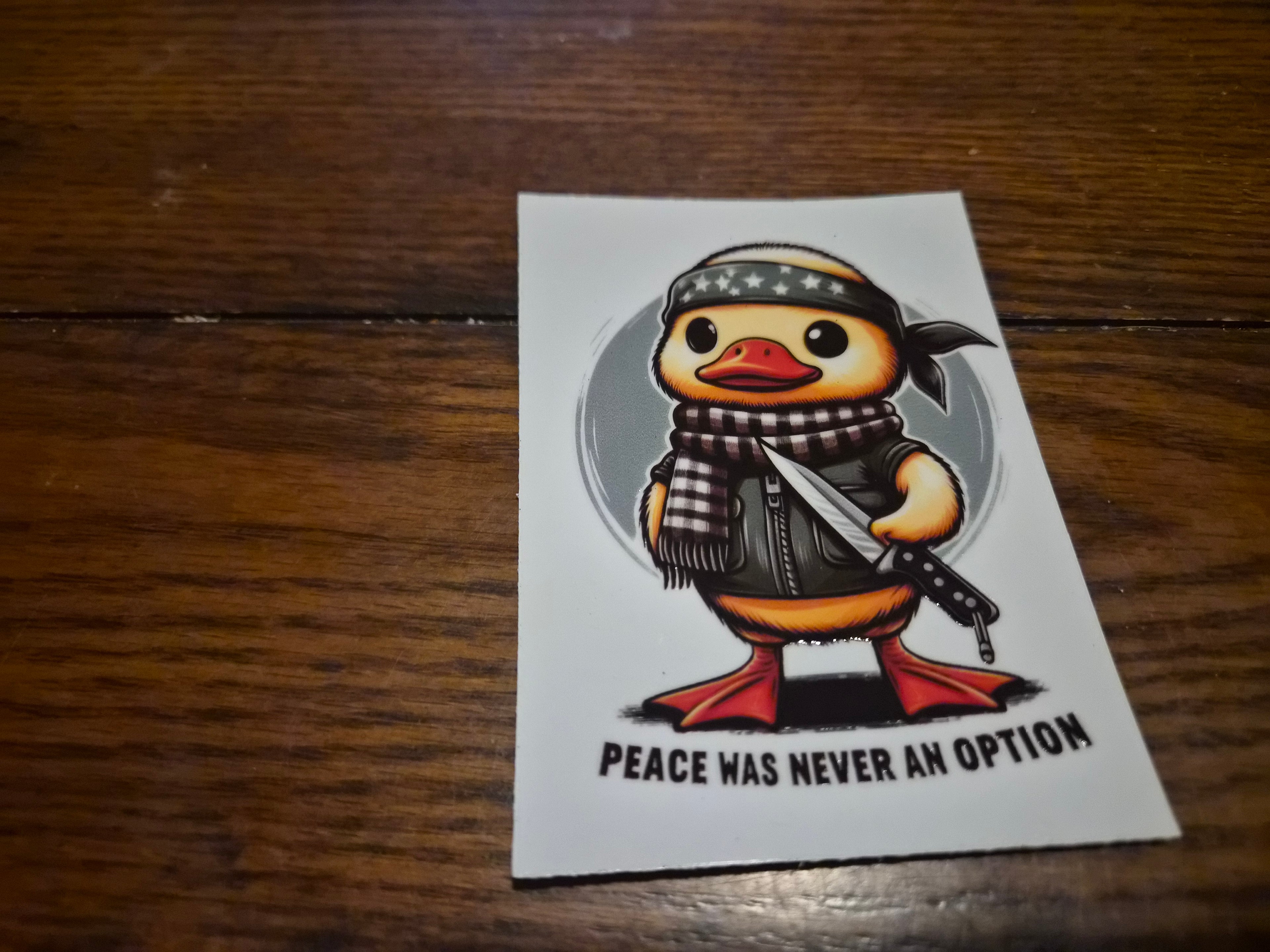 Peace Was Never An Option- Duck Cup Wrap