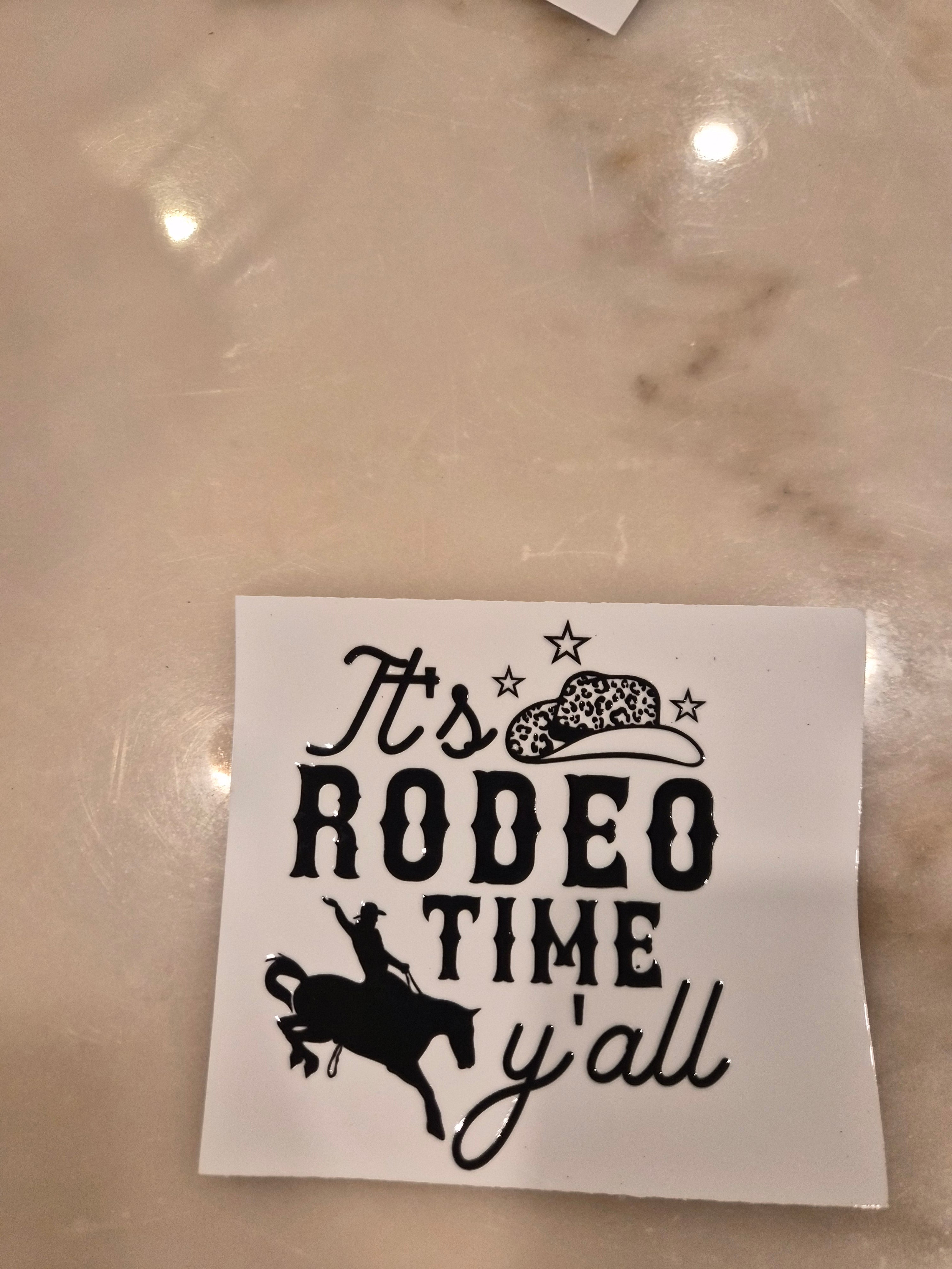 Its Rodeo Time Y'all Cup Wrap