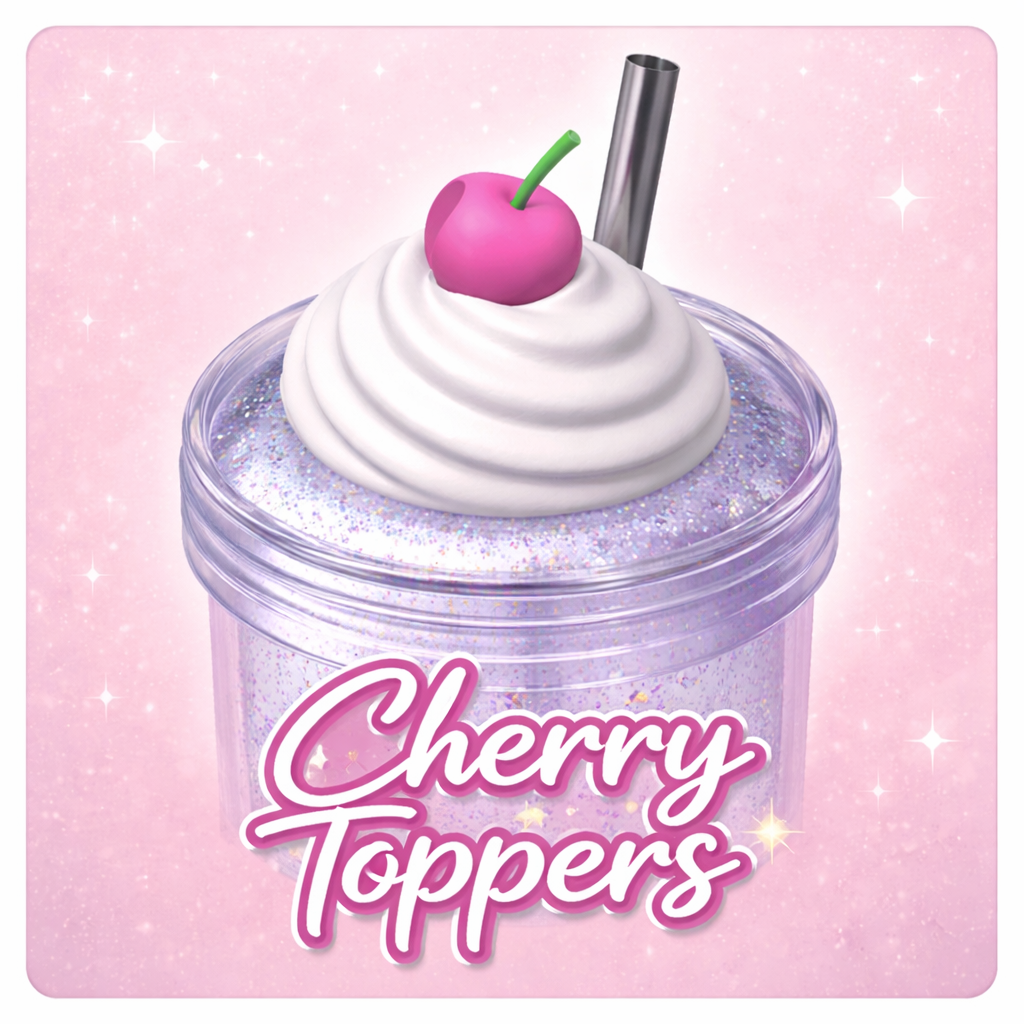 Cherry Whipped Cream Lid Topper