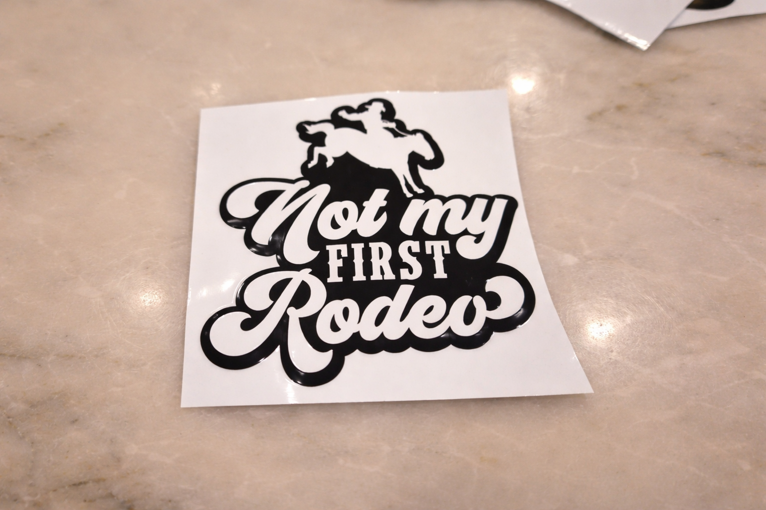 Not My First Rodeo Cup Decal
