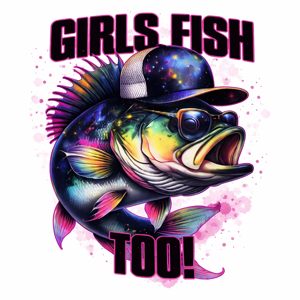 Girls Fish Too! Cup Wrap