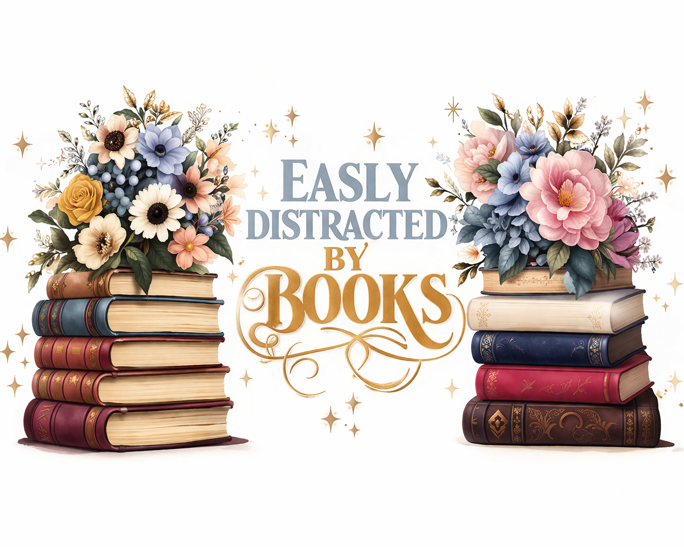 Easly Distracted By Books Cup Wraps