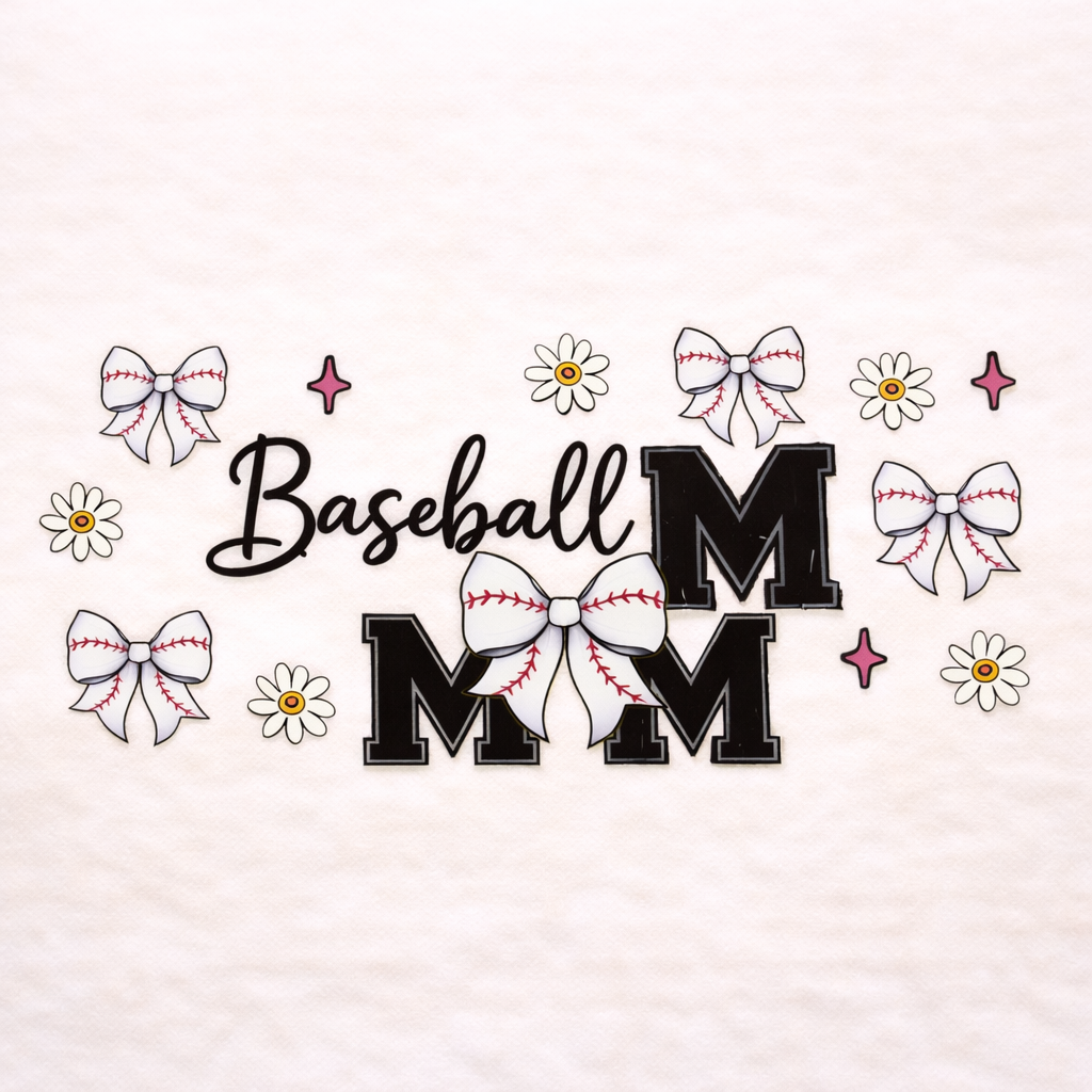 Baseball Mom Cup Wrap