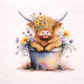 Cow in a bucket Cup Wrap