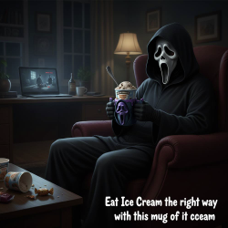 Ghostface Ice Cream Mug